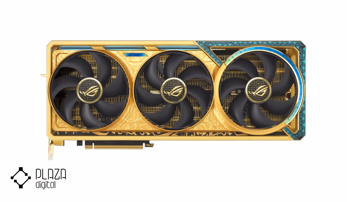 بهترین کارت گرافیک ایسوس 9 asus-rog-astral-geforce-rtx-5090-dhahab-oc-edition-graphics-card-plazadigital