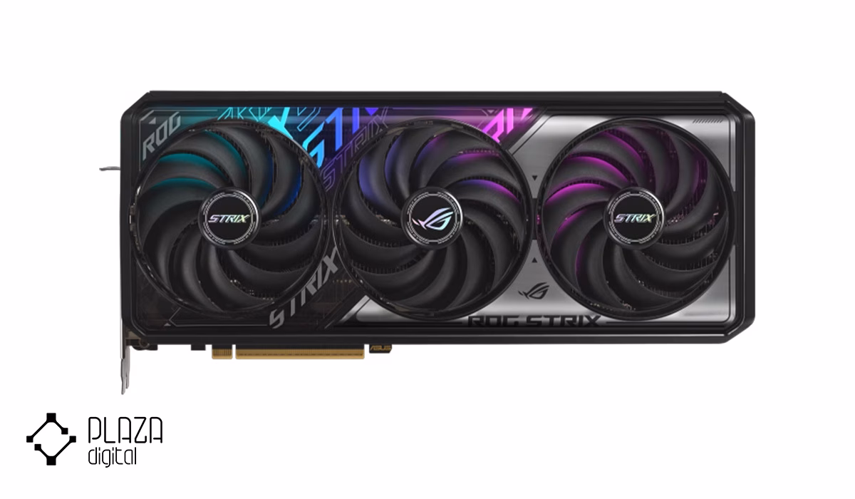 بهترین کارت گرافیک ایسوس 14 asus-rog-strix-geforce-rtx-5070-ti-16gb-gddr7-oc-edition-graphics-card-plazadigital