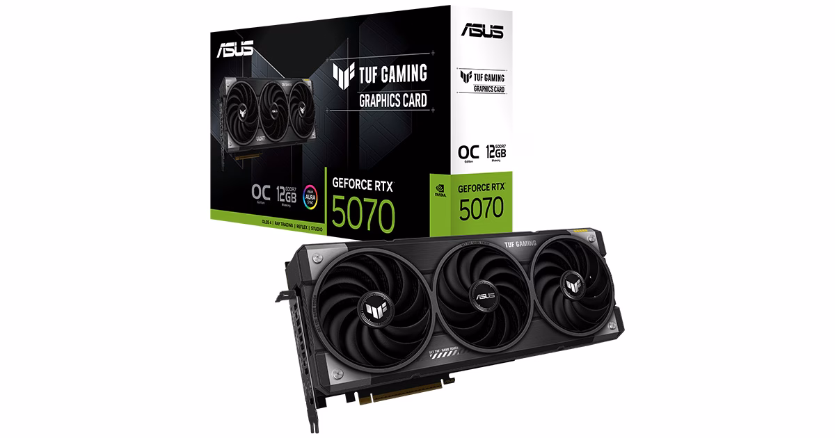 کارت گرافیک ایسوس مدل TUF Gaming GeForce RTX 5070 12GB GDDR7 OC Edition حافظه 12 گیگابایت