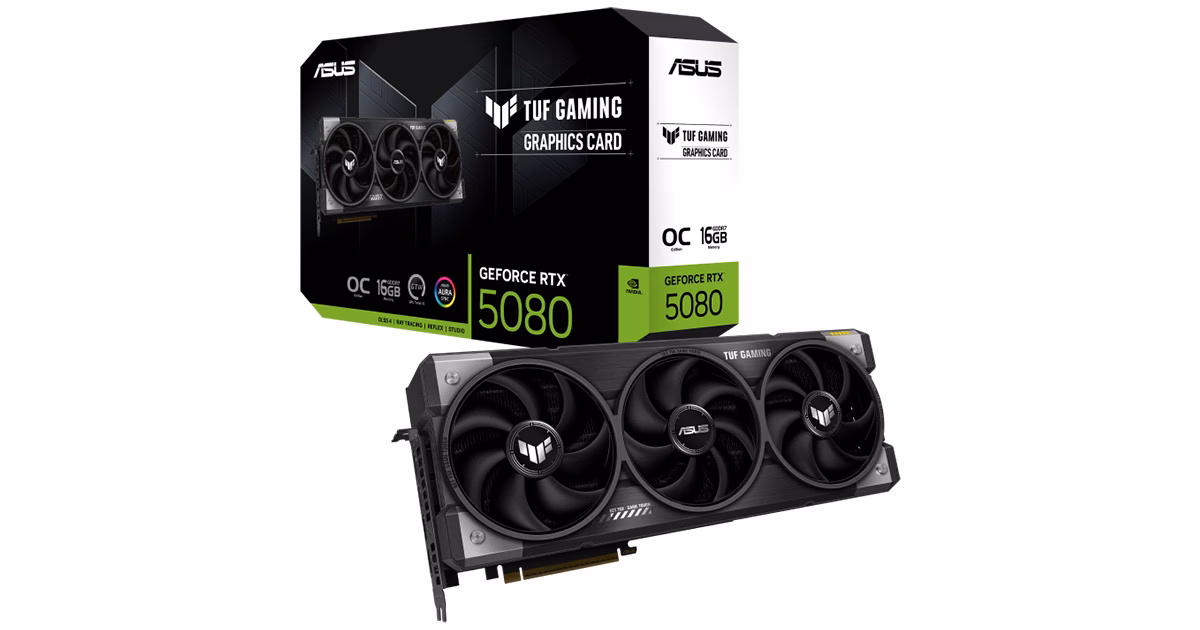 کارت گرافیک ایسوس مدل TUF Gaming GeForce RTX5080 16GB GDDR7 OC Edition حافظه 16 گیگابایت