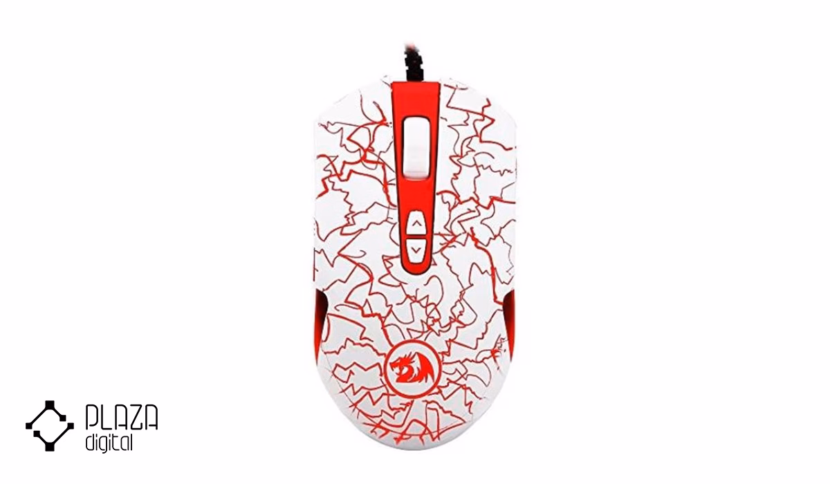 بهترین موس گیمینگ تا 5 میلیون تومان 14 Redragon-Lavawolf-M701-Gaming-mouse-White-PlazaDigital