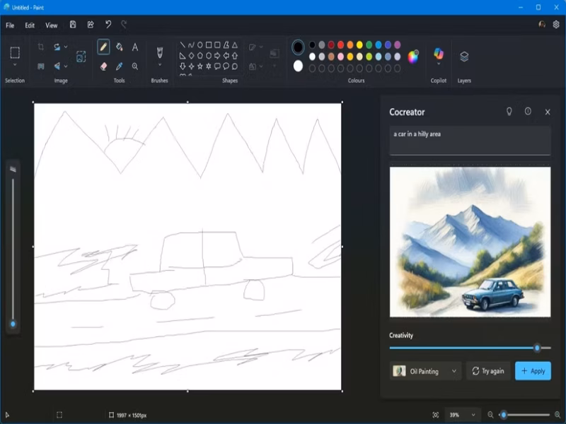 microsoft paint windows cocreator