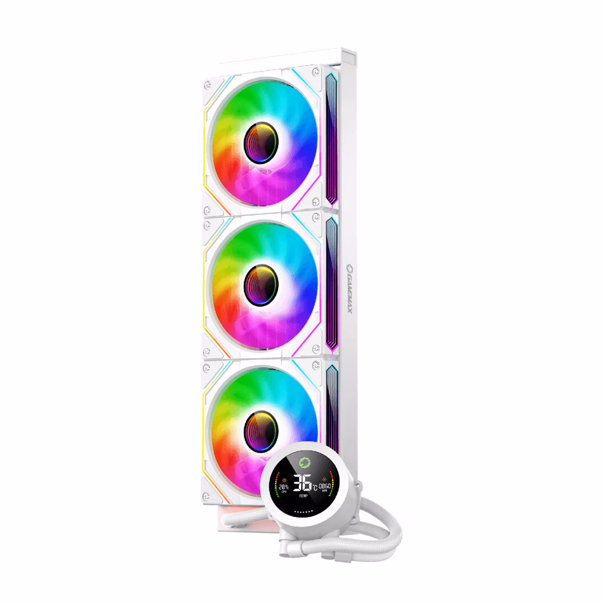خنک کننده پردازنده مایع گیم مکس مدل IceBurg 360 Digital 2 خنک کننده پردازنده مایع گیم مکس مدل IceBurg 360 Digital - سفید - پلازادیجیتال