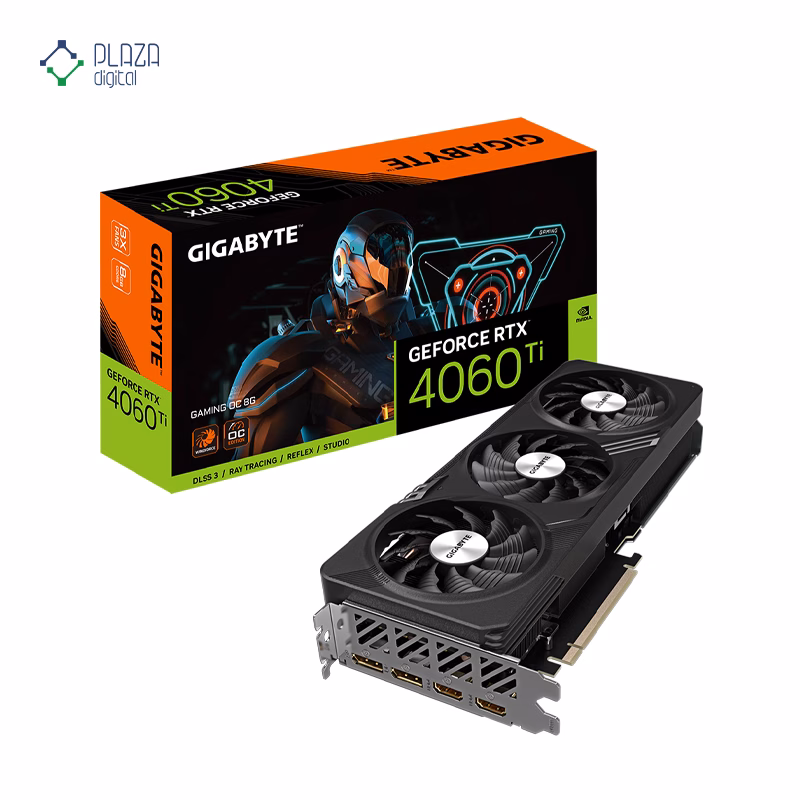 کارت گرافیک گیگابایت مدل GeForce RTX 4060 Ti GAMING OC 8G حافظه 8 گیگابایت پلازادیجیتال
