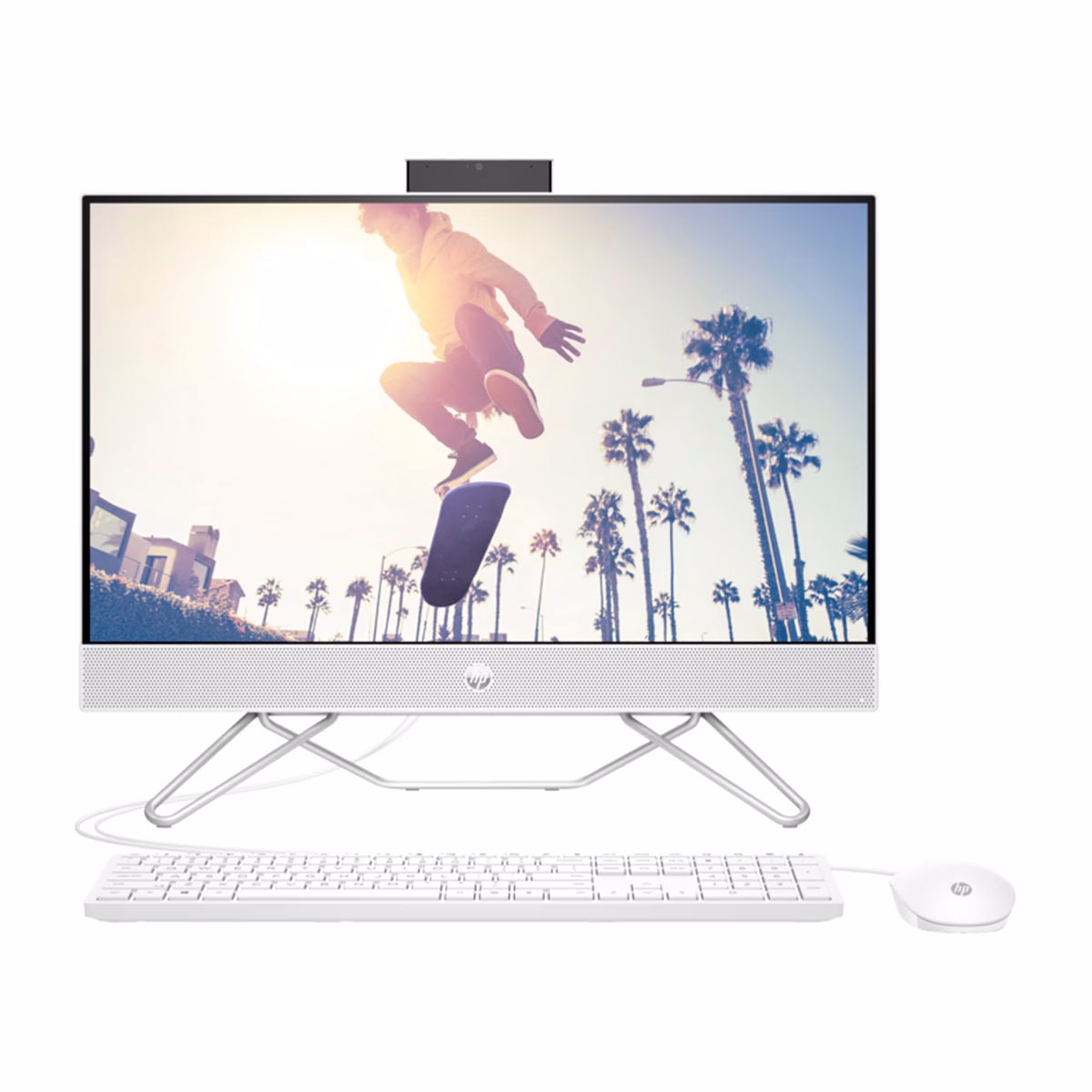 کامپیوتر All in One اچ پی 24 اینچی مدل cb1445nh i3 1215U 16GB 512GB UHD - سفید - پلازادیجیتال
