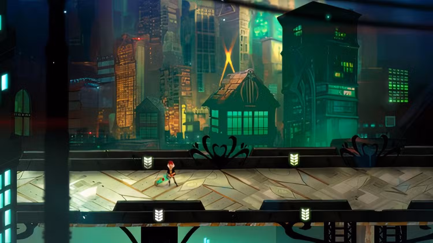 a screenshot of transistor s gameplay and setting 2