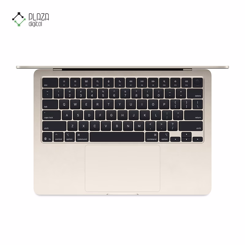 نمای کیبورد لپ تاپ اپل 13.6 اینچی مدل مک بوک ایر MW103 2025 M4 16GB 512GB پلازا دیجیتال