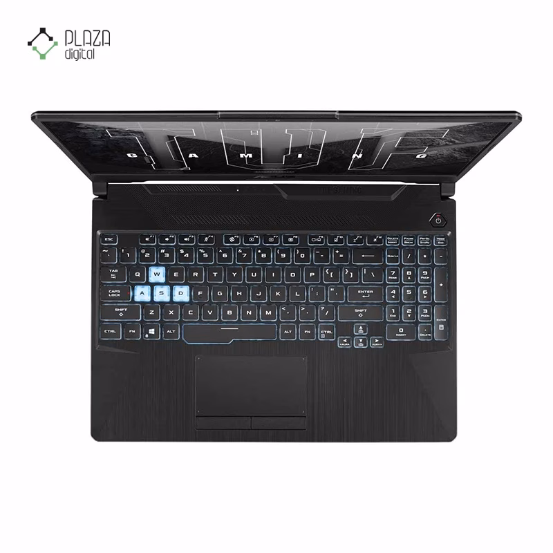 نمای کیبورد لپ تاپ ایسوس 15.6 اینچی مدل TUF Gaming A15 FA506NCR R7 7435HS 24GB 512GB RTX3050 پلازا دیجیتال