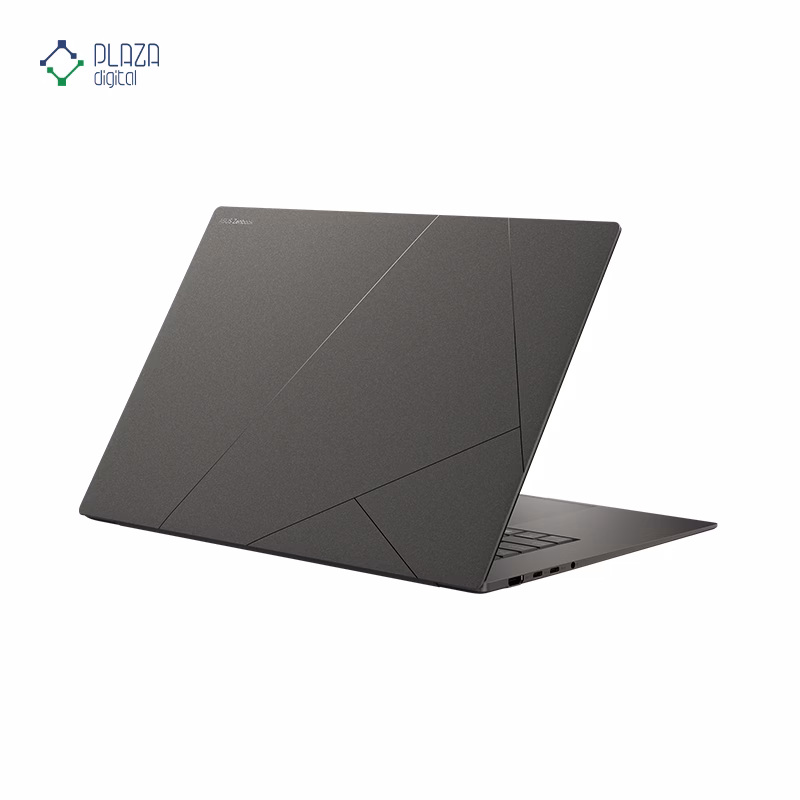 نمای پشت لپ تاپ ایسوس 16 اینچی مدل Zenbook S16 UM5606WA RAI9 HX 370 32GB 2TB Radeon رنگ مشکی پلازا دیجیتال