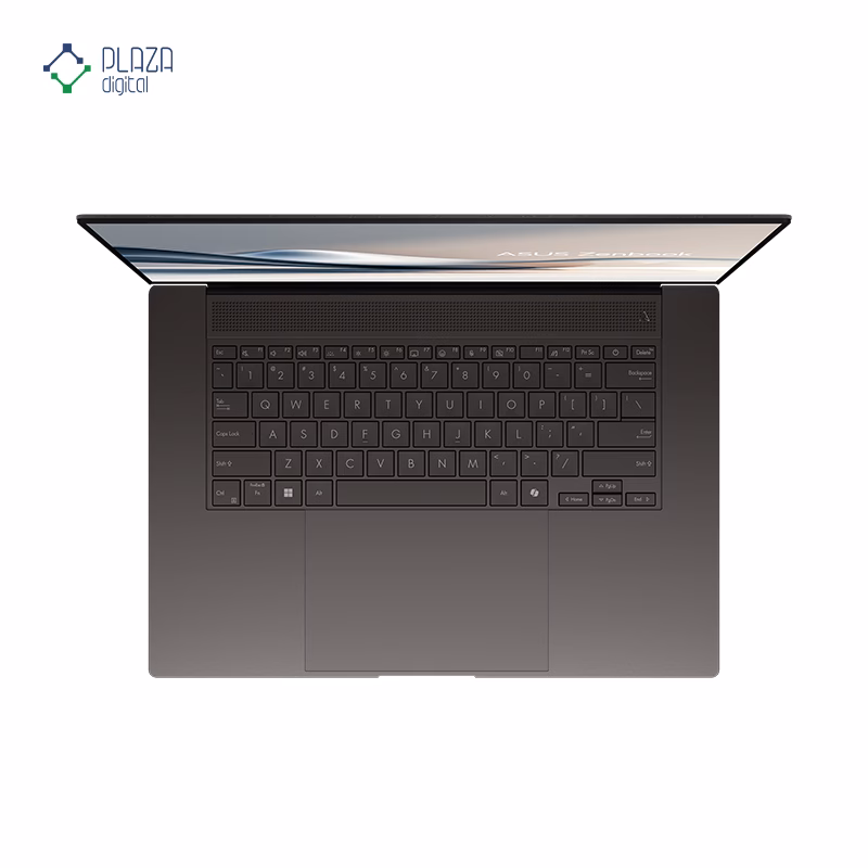 نمای کیبورد لپ تاپ ایسوس 16 اینچی مدل Zenbook S16 UM5606WA RAI9 HX 370 32GB 2TB Radeon رنگ مشکی پلازا دیجیتال