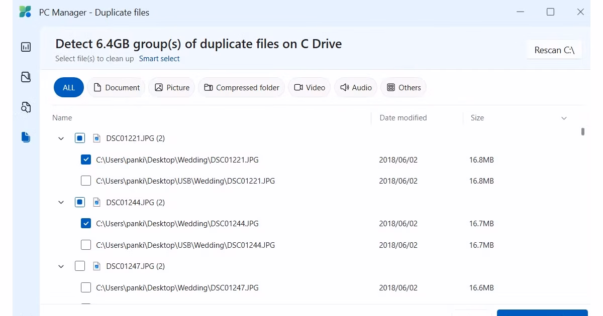delete files on windows 2
