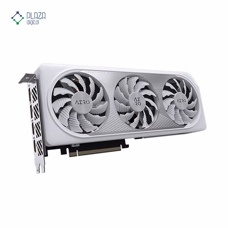 کارت گرافیک گیگابایت مدل GeForce RTX 4060 Ti AERO OC 8G حافظه 8 گیگابایت رنگ سفید پلازا دیجیتال
