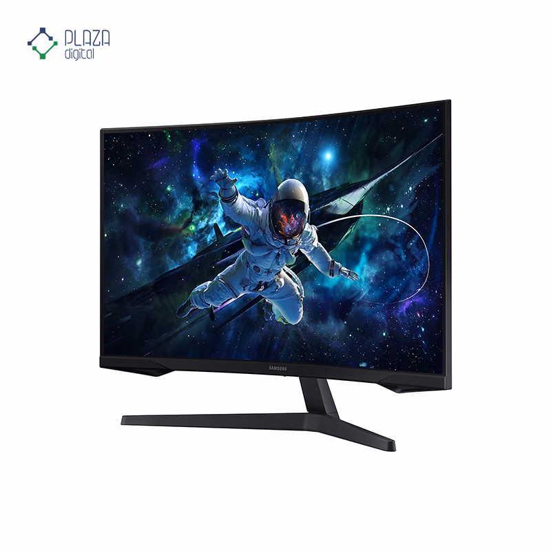 نمای سمت چپ مانیتور گیمینگ سامسونگ 32 اینچی مدل Odyssey G5 LS32CG552EMXUE پلازا دیجیتال