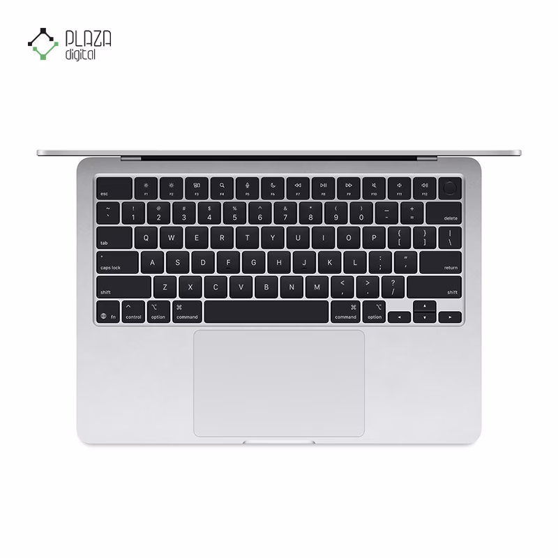 نمای کیبورد لپ تاپ اپل 13.6 اینچی مدل مک بوک ایر MC654 2025 M4 24GB 512GB پلازا دیجیتال