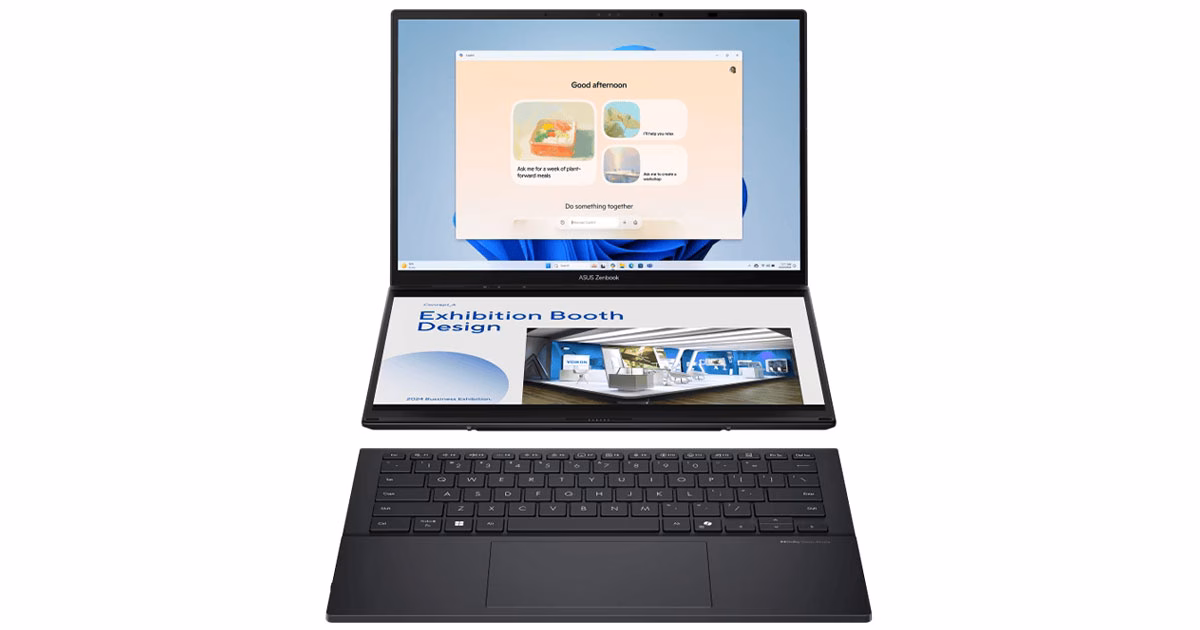 لپ تاپ ایسوس 14 اینچی مدل Zenbook Duo UX8406MA