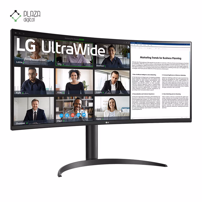 مانیتور ال جی 34 اینچی مدل 34WR55QK-B پلازادیجیتال