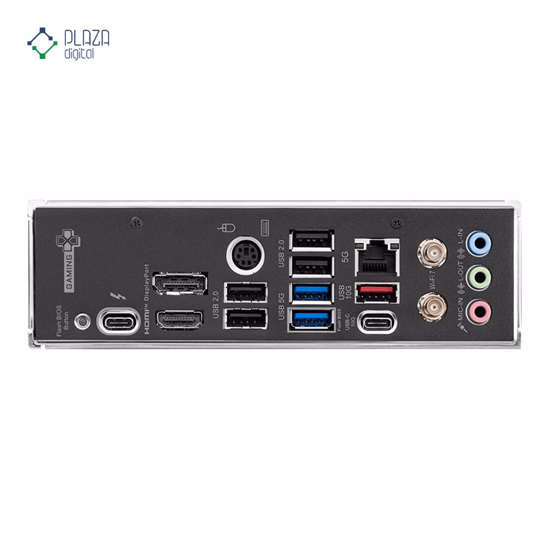 درگاه های مادربرد ام اس آی مدل Z890 GAMING PLUS WIFI D5 پلازا دیجیتال
