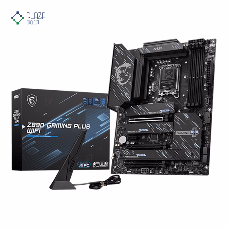 جعبه مادربرد ام اس آی مدل Z890 GAMING PLUS WIFI D5 پلازا دیجیتال