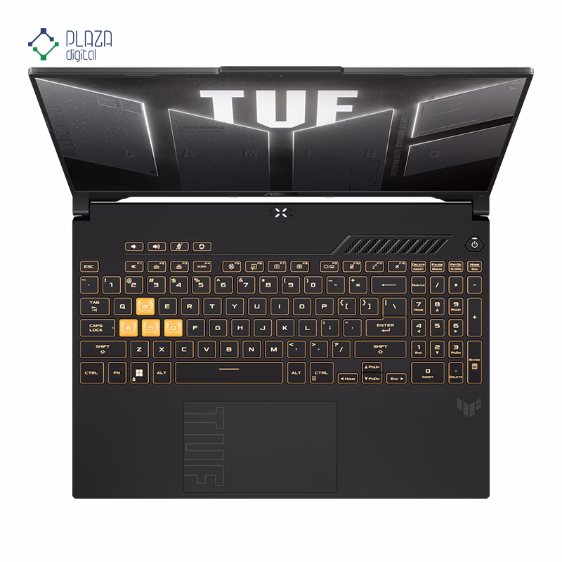 نمای کیبورد لپ تاپ ایسوس 16 اینچی مدل TUF Gaming F16 FX607VU Core 5 210H 48GB 1TB RTX4050 پلازا دیجیتال