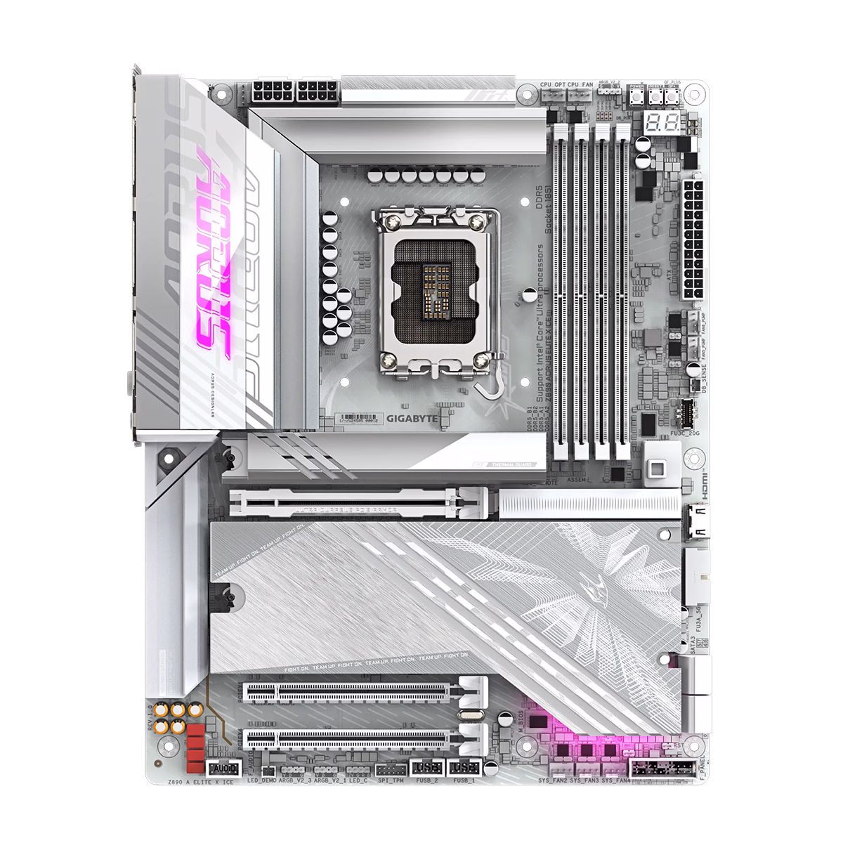 مادربرد گیگابایت مدل Z890 AORUS ELITE X ICE D5 پلازا دیجیتال