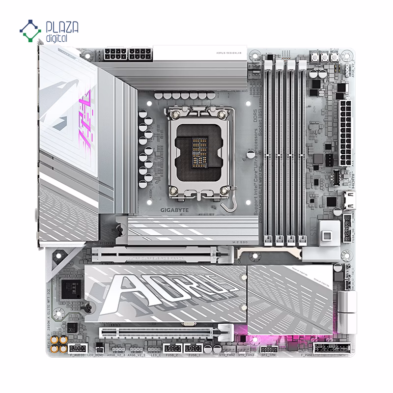 مادربرد گیگابایت مدل Z890M AORUS ELITE WIFI7 ICE D5 پلازا دیجیتال