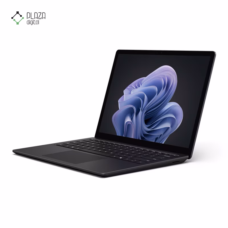 نمای سمت چپ لپ تاپ مایکروسافت 13.5 اینچی مدل Surface Laptop 6 Core Ultra 7 165H 64GB 1TB Arc رنگ مشکی پلازا دیجیتال