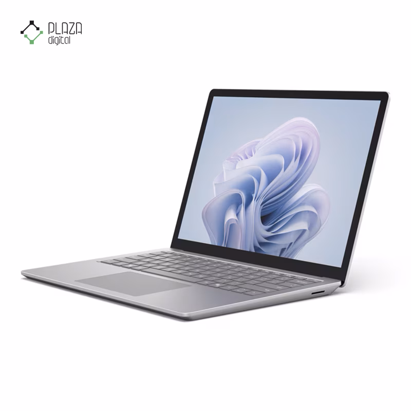 نمای سمت چپ لپ تاپ مایکروسافت 13.5 اینچی مدل Surface Laptop 6 Core Ultra 7 165H 64GB 1TB Arc رنگ نقره ای پلازا دیجیتال