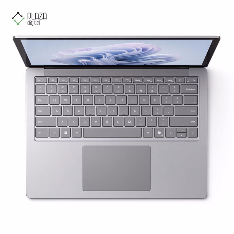 نمای کیبورد لپ تاپ مایکروسافت 13.5 اینچی مدل Surface Laptop 6 Core Ultra 7 165H 64GB 1TB Arc رنگ نقره ای پلازا دیجیتال