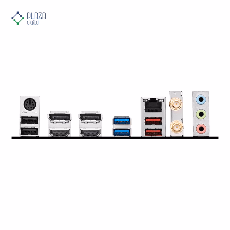 درگاه های مادربرد ام اس آی مدل PRO B760M-A WIFI DDR4 پلازا دیجیتال