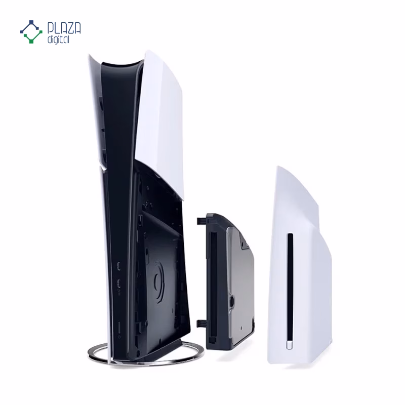 پلی استیشن 5 اسلیم استاندارد ظرفیت 1 ترابایت اروپا به همراه دسته اضافه سفید و هدست VR2 پلازا دیجیتال