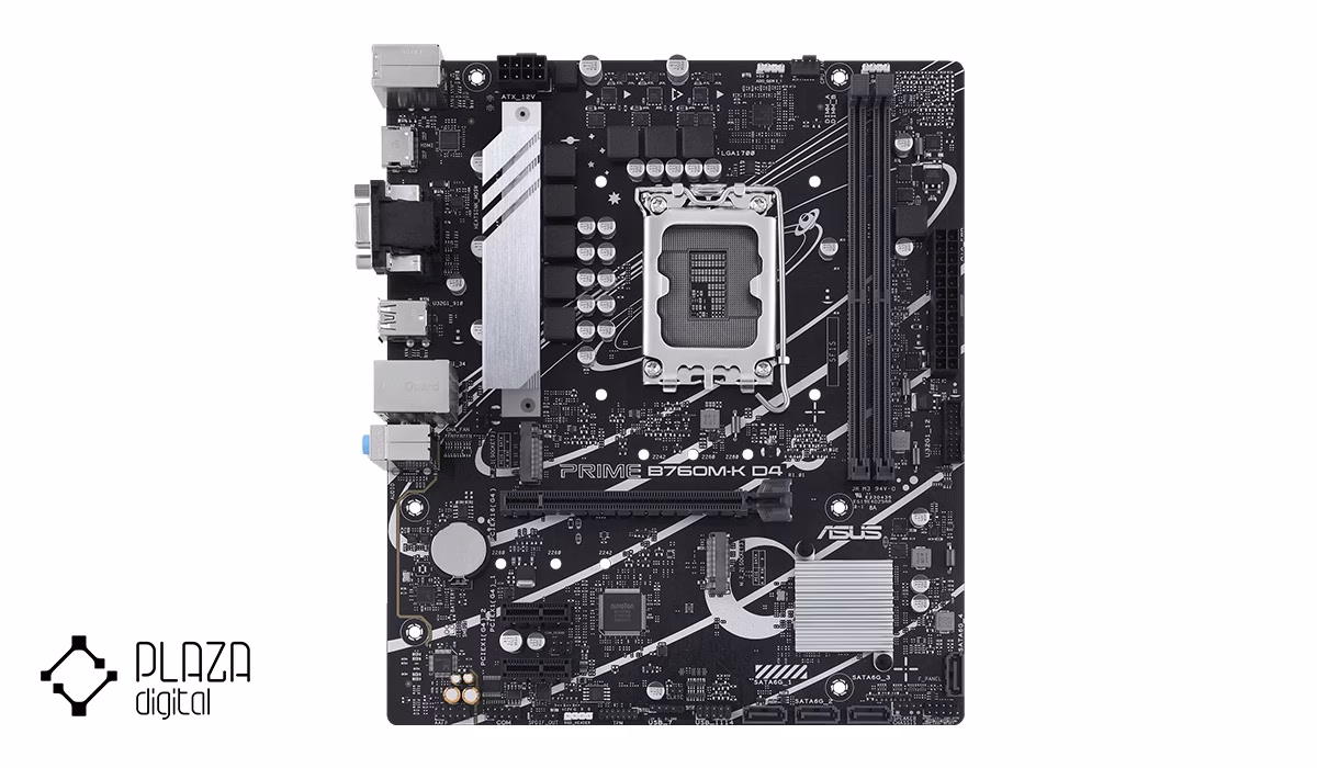 معرفی بهترین مادربرد ddr4 16 مادربرد ایسوس مدل PRIME B760M-K D4