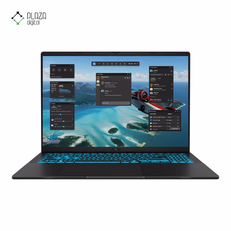 لپ تاپ ایسوس 16 اینچی مدل V16 V3607VJ Core 7 240H 32GB 1TB RTX3050 پلازادیجیتال