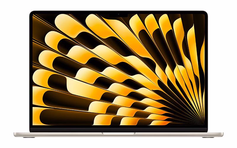بهترین مک بوک 14 لپ تاپ اپل 15.3 اینچی مدل مک بوک ایر MW1K3 2025 M4 16GB 512GB
