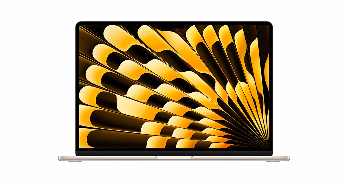 لپ تاپ اپل 15.3 اینچی مدل مک بوک ایر 2024 M3 16GB 512GB