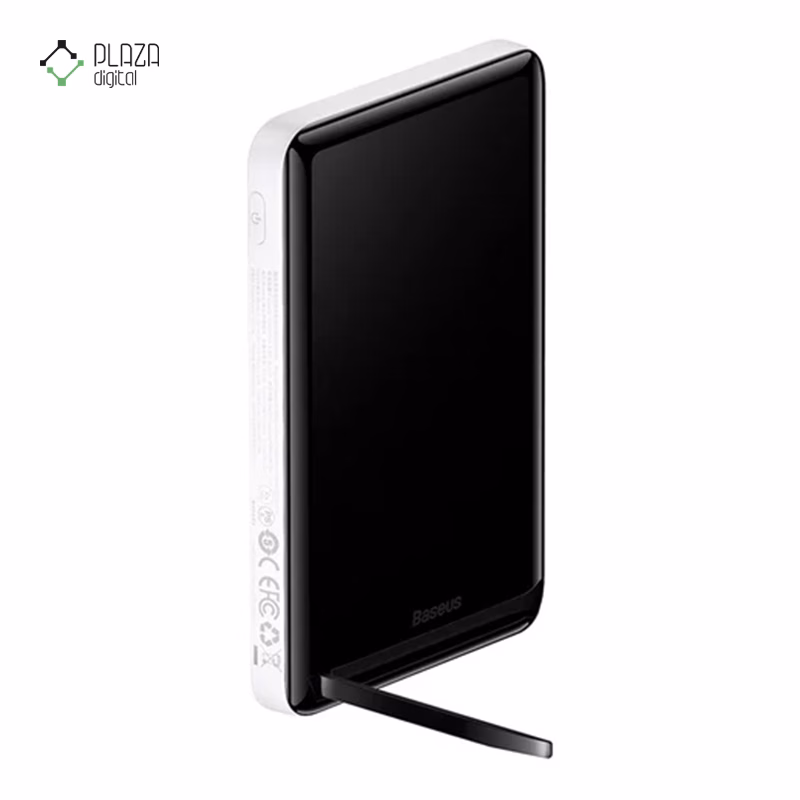 پاوربانک باسئوس مدل Magnetic Foldable PPCX00020 ظرفیت 10000 میلی آمپر ساعت پلازادیجیتال