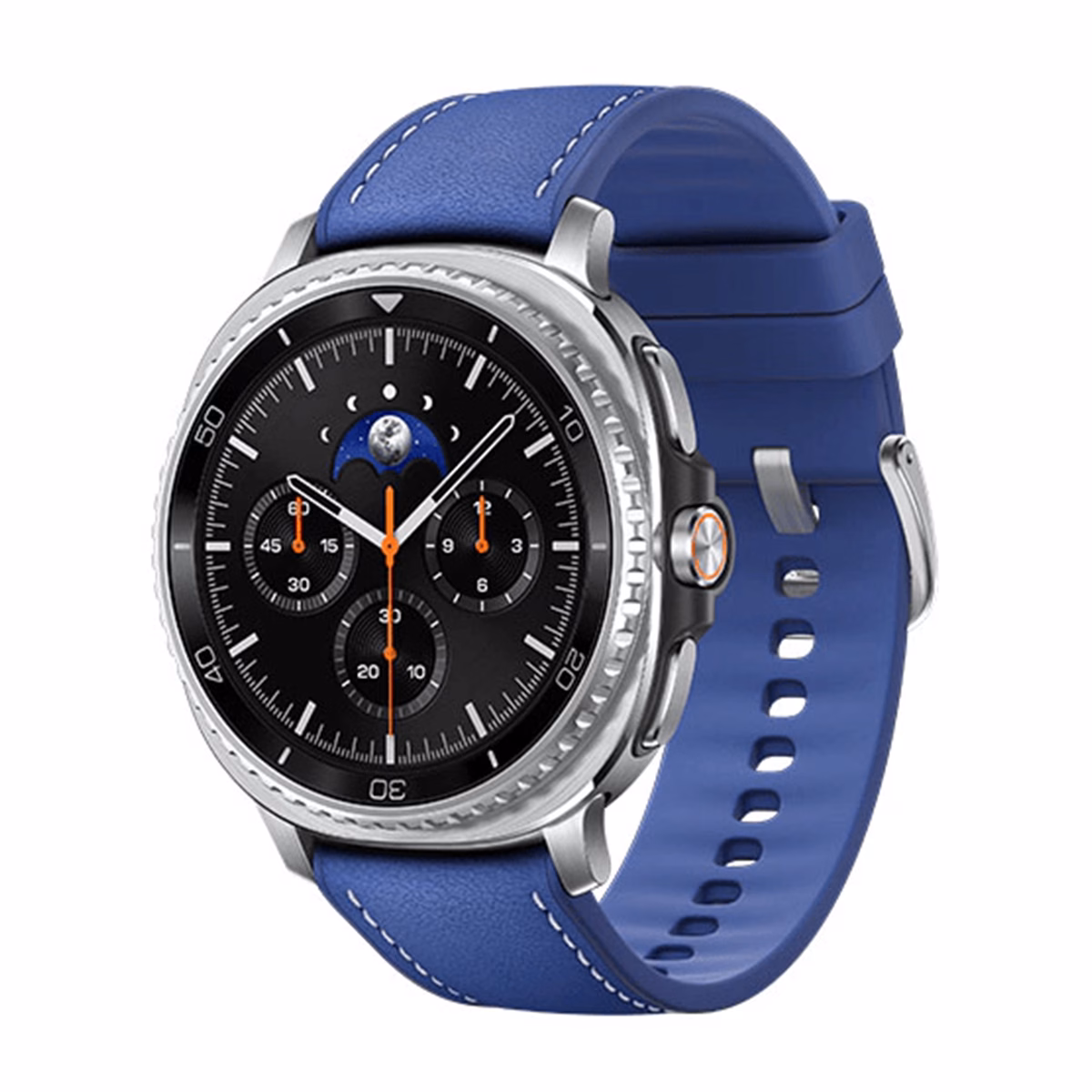 ساعت هوشمند سامسونگ مدل Galaxy Watch 8 Classic 46mm بدنه مشکی بند آبی پلازادیجیتال