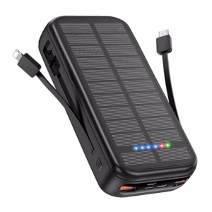 پاوربانک گرین لاین مدل PD2OW Solar 2 ظرفیت 16000 میلی آمپر ساعت مشکی پلازادیجیتال