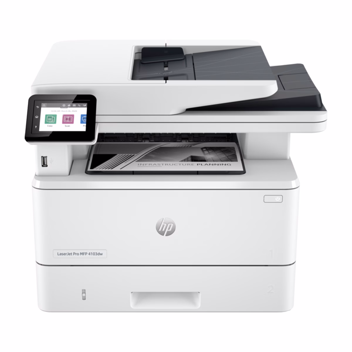 پرینتر چندکاره لیزری اچ پی مدل MFP 4103dw سفید پلازادیجیتال