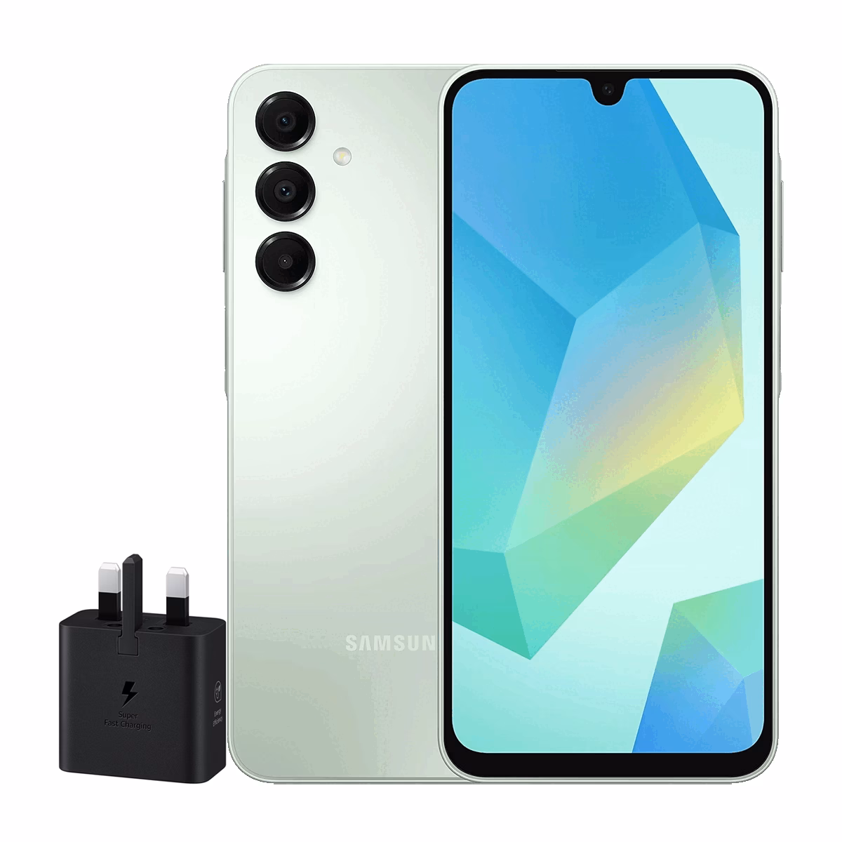 گوشی موبایل سامسونگ مدل Galaxy A16 4G ظرفیت 256 گیگابایت رم 8 گیگابایت – ویتنام همراه شارژر 25 وات سامسونگ سبز پلازادیجیتال