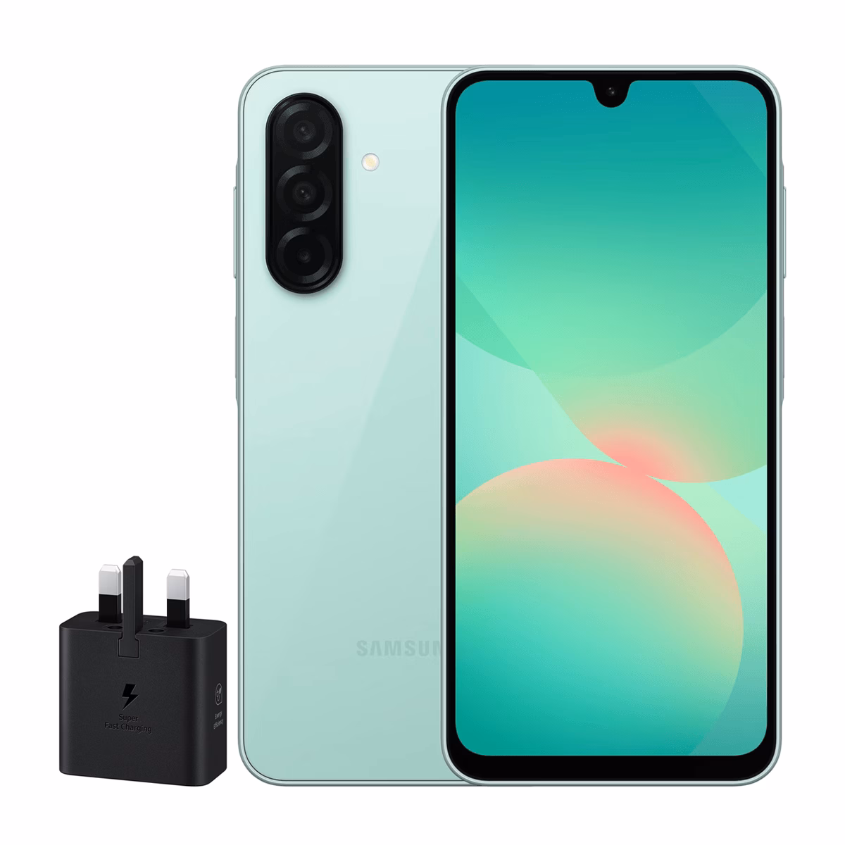 گوشی موبایل سامسونگ مدل Galaxy A26 ظرفیت 128 گیگابایت رم 6 گیگابایت - ویتنام همراه شارژر 25 وات سامسونگ سبز پلازادیجیتال