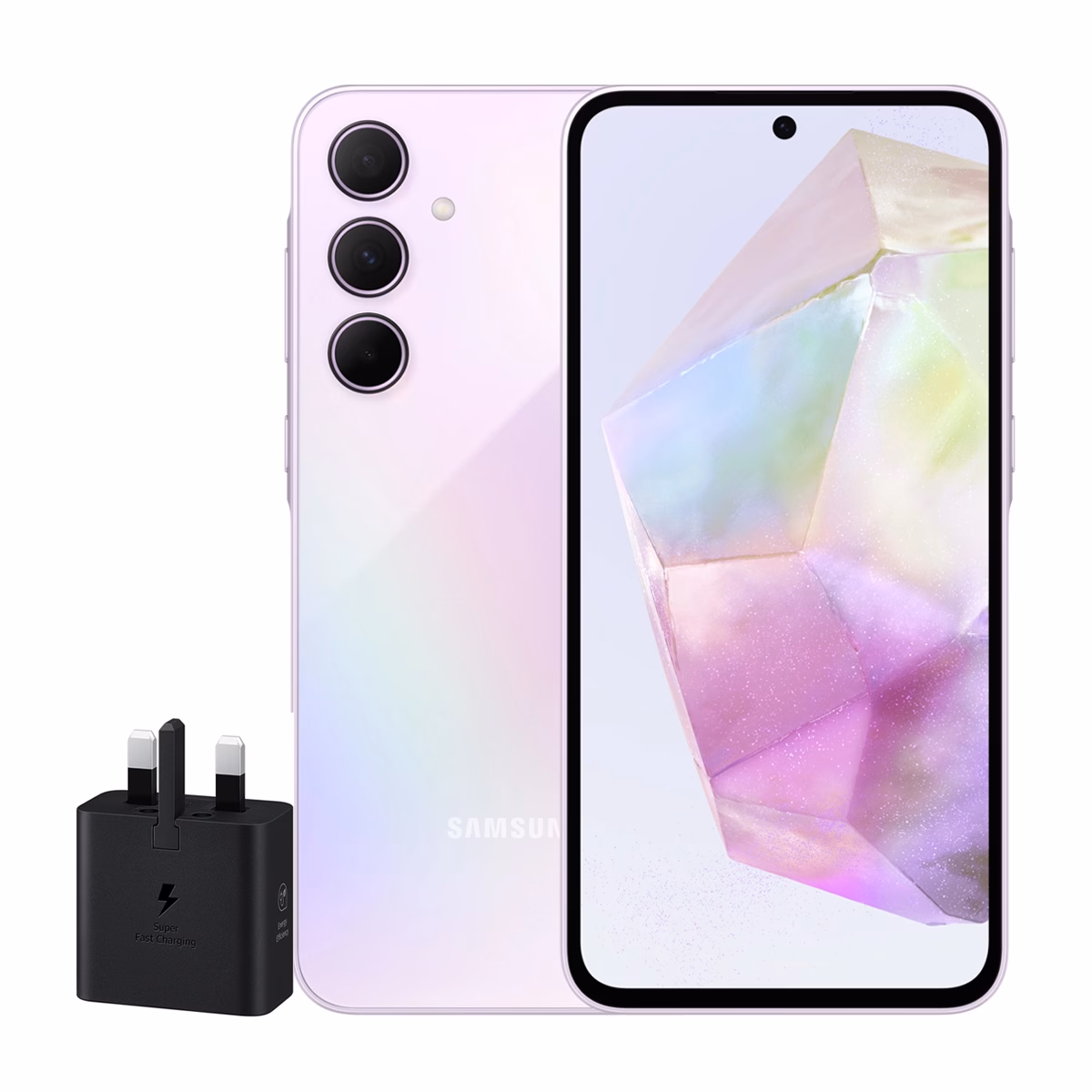 گوشی موبایل سامسونگ مدل Galaxy A35 ظرفیت 256 گیگابایت رم 8 گیگابایت – ویتنام همراه شارژر 25 وات سامسونگ صورتی پلازادیجیتال