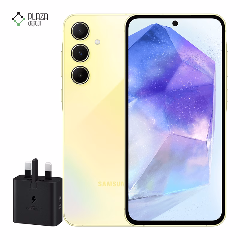 گوشی موبایل سامسونگ مدل Galaxy A55 ظرفیت 128 گیگابایت رم 8 گیگابایت – ویتنام همراه شارژر 25 وات سامسونگ پلازادیجیتال