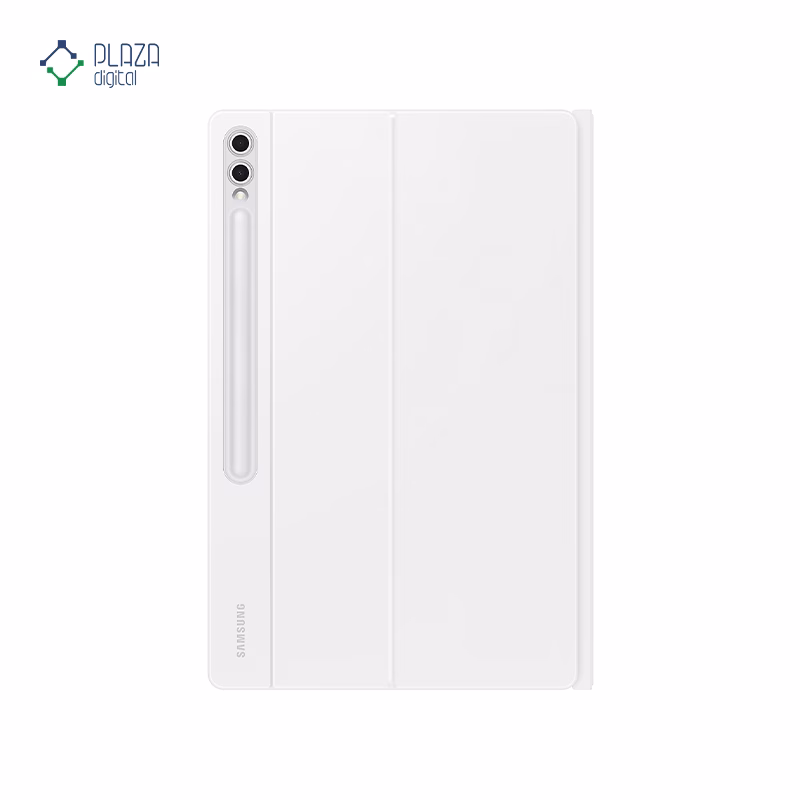 کیف کلاسوری کیبورد دار سامسونگ مدل Book Cover Keyboard مناسب برای تبلت Galaxy Tab S10 Ultra رنگ سفید پلازا دیجیتال