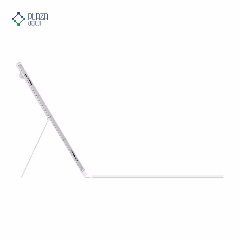 کیف کلاسوری کیبورد دار سامسونگ مدل Book Cover Keyboard مناسب برای تبلت Galaxy Tab S10 Ultra رنگ سفید پلازا دیجیتال