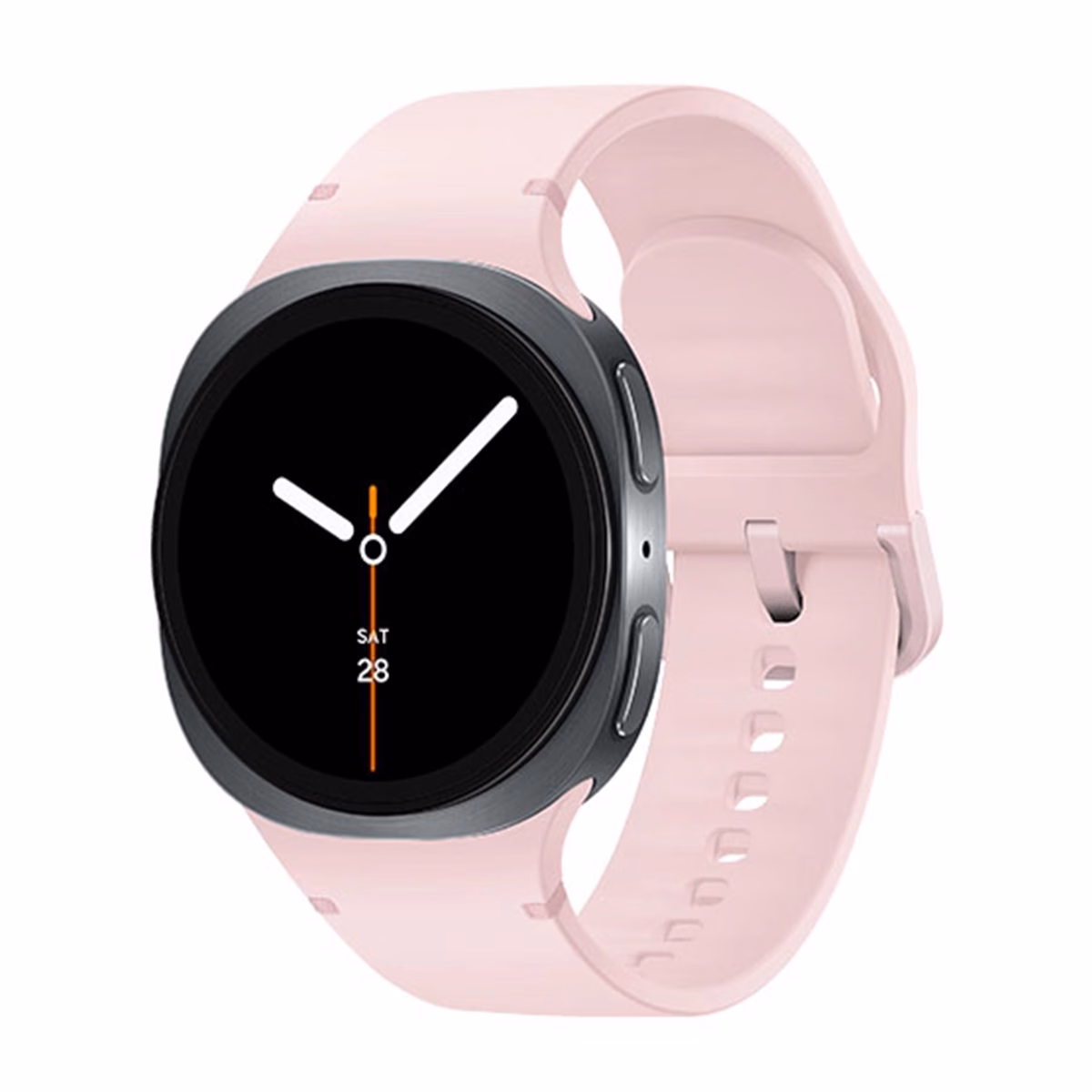 ساعت هوشمند سامسونگ مدل Galaxy Watch 8 40mm بدنه مشکی بند صورتی پلازادیجیتال