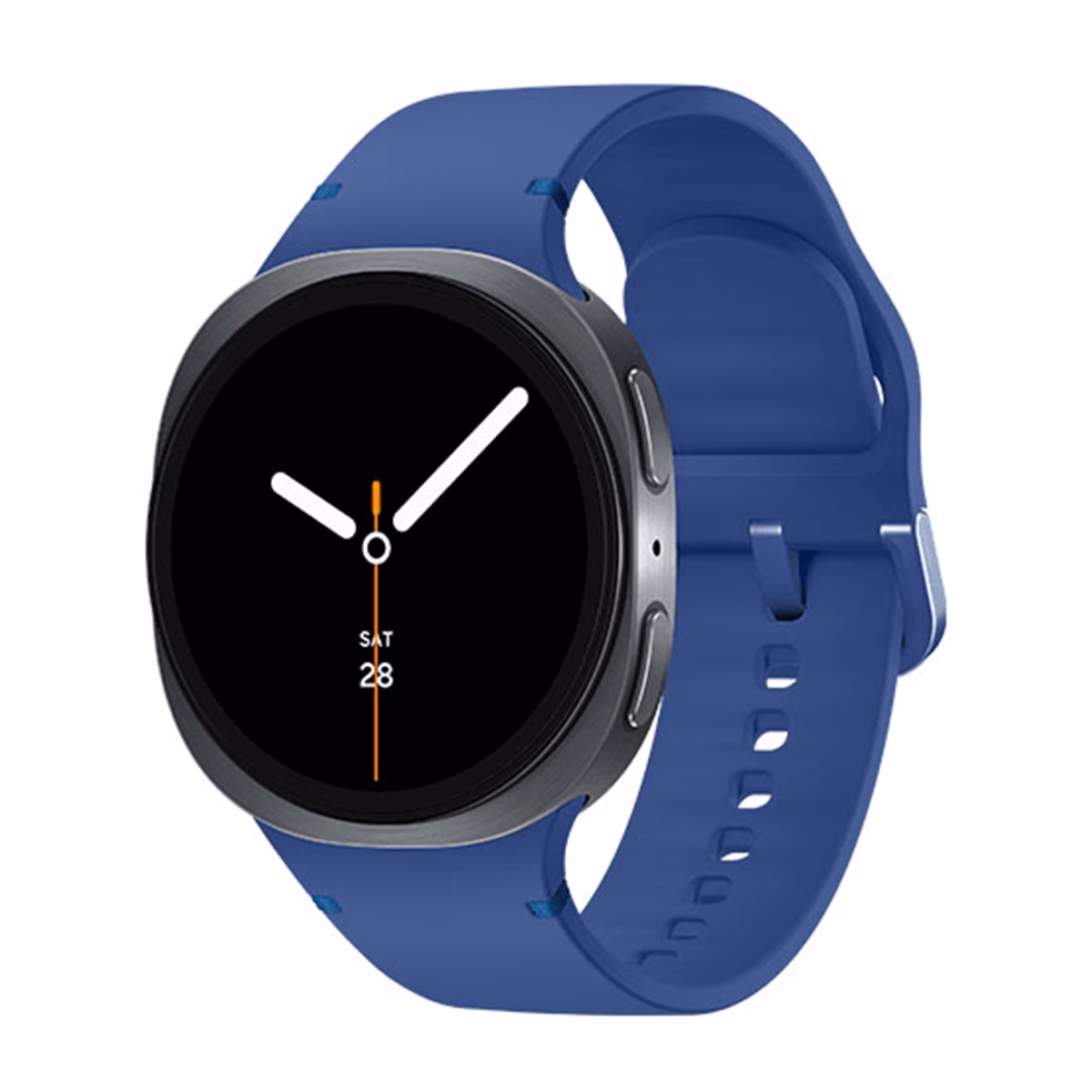ساعت هوشمند سامسونگ مدل Galaxy Watch 8 44mm بدنه مشکی بند آبی پلازادیجیتال