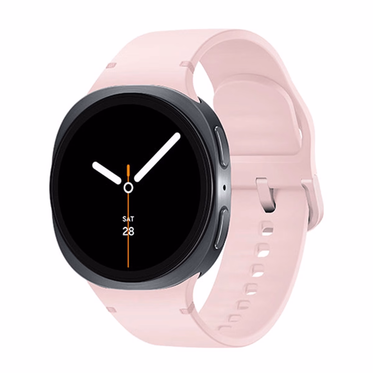 ساعت هوشمند سامسونگ مدل Galaxy Watch 8 44mm بدنه مشکی بند صورتی پلازادیجیتال