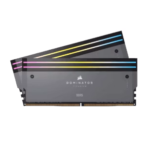 رم کامپیوتر DDR5 کورسیر مدل DOMINATOR TITANIUM RGB AMD EXPO دو کاناله 6000 مگاهرتز CL30 ظرفیت 32 گیگابایت پلازا دیجیتال