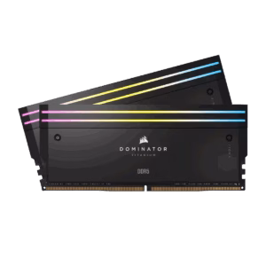 رم کامپیوتر DDR5 کورسیر مدل DOMINATOR TITANIUM RGB دو کاناله 7000 مگاهرتز CL40 ظرفیت 96 گیگابایت پلازا دیجیتال