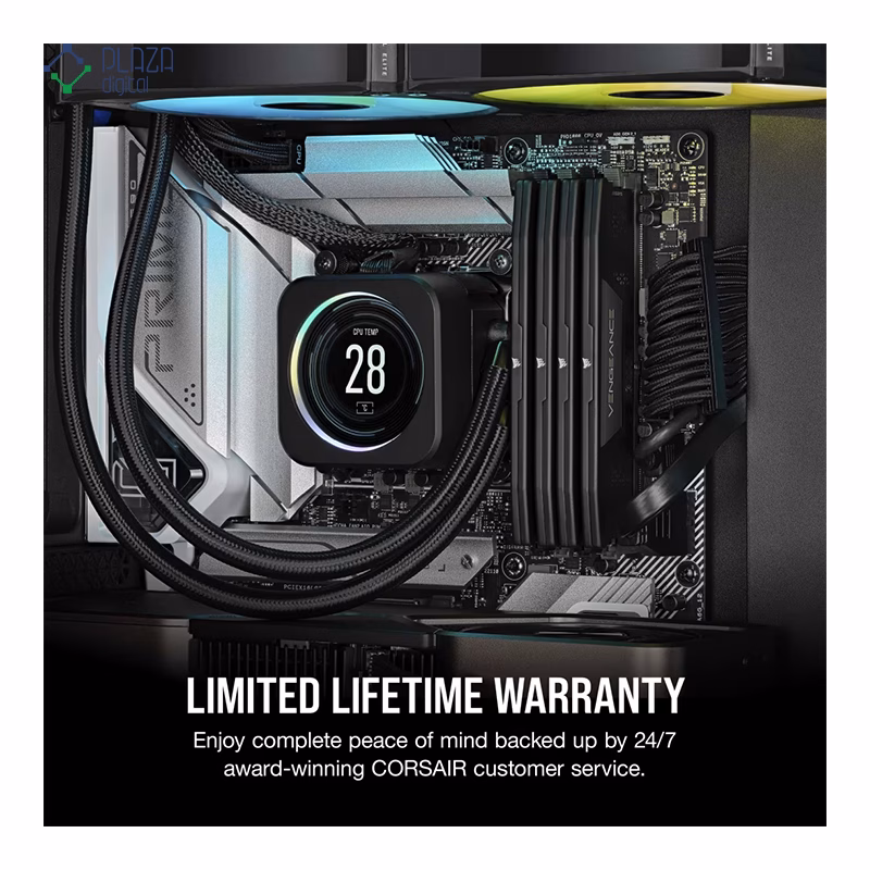 رم کامپیوتر DDR5 کورسیر مدل VENGEANCE دو کاناله 6000 مگاهرتز CL40 ظرفیت 64 گیگابایت پلازا دیجیتال